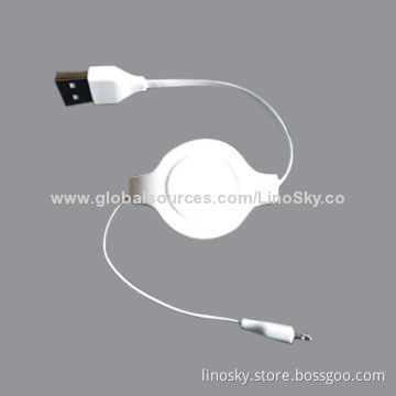 Braided Lightning USB Cable for Apple's iPhone 5, iPad Mini, with Charge and Sync Function